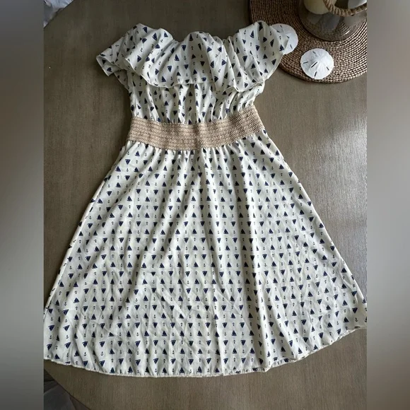 Ocean Drive Women’s Dress set - Navy and Cream - Picture 9 of 9